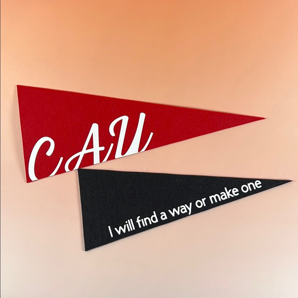 Clark Atlanta University Red and Black Pennant Set